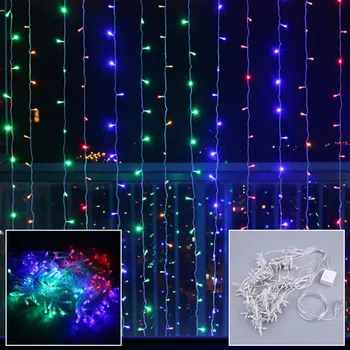 6M X 3M 600 LEDs 110V String Fairy Light Christmas Wedding Curtain Lights Party Indoor/ Outdoor Decor Lighting 5 Colors US Plug
6M X 3M 600 LEDs 110V String Fairy Light Christmas Wedding Curtain Lights Party Indoor/ Outdoor Decor Lighting 5 Colors US Plug