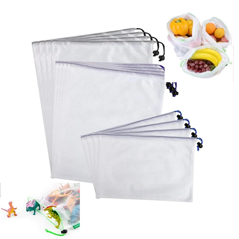 12 PCS Mesh Produce Shopping Bags See Through Fruits Bag Lightweight Vegetables Bag Reusable Storage Bags with 3 Different Sizes
12 PCS Mesh Produce Shopping Bags See Through Fruits Bag Lightweight Vegetables Bag Reusable Storage Bags with 3 Different Sizes