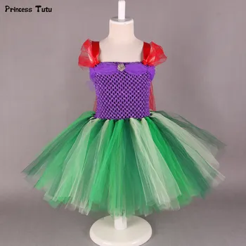 Little Mermaid Tutu Dress for Girls Kids Cosplay Princess Dress Costume Knee-Length Baby Girl Halloween Birthday Party Dresses
Little Mermaid Tutu Dress for Girls Kids Cosplay Princess Dress Costume Knee-Length Baby Girl Halloween Birthday Party Dresses