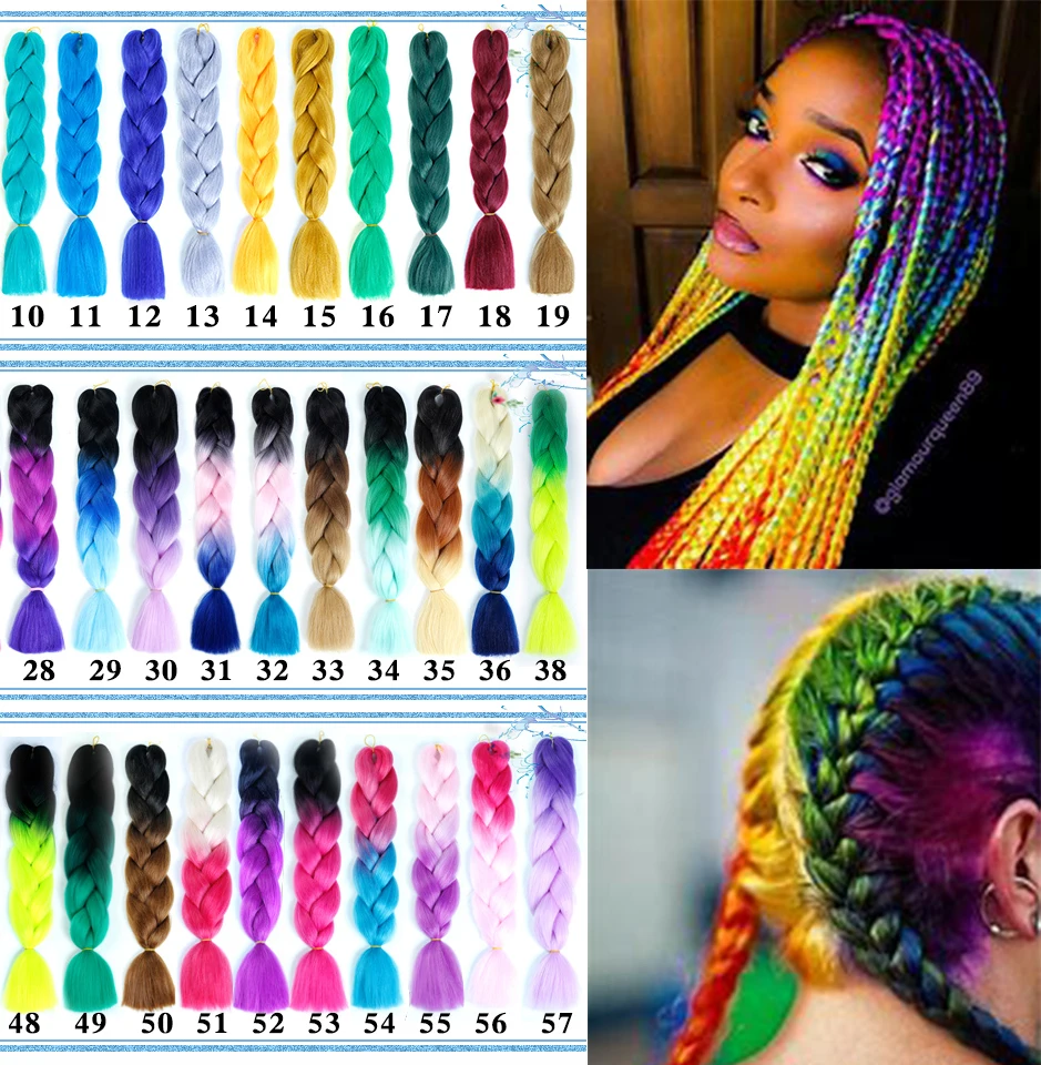 MSTN Ombre Afro Box Braiding Hair African Viscera Jumbo Braids Synthetic Hair for Crochet Braids False Hair Extensions headwear
MSTN Ombre Afro Box Braiding Hair African Viscera Jumbo Braids Synthetic Hair for Crochet Braids False Hair Extensions headwear