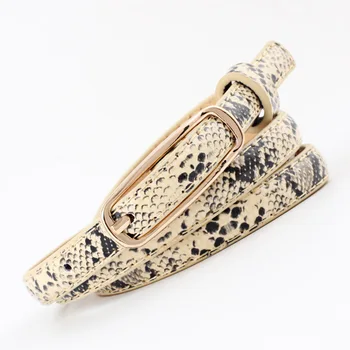 Winfox 1cm Wide Black White Snake Narrow PU Leather Women Belt Gold Square Alloy Pin Buckle Female Waistband Jeans Belts
Winfox 1cm Wide Black White Snake Narrow PU Leather Women Belt Gold Square Alloy Pin Buckle Female Waistband Jeans Belts