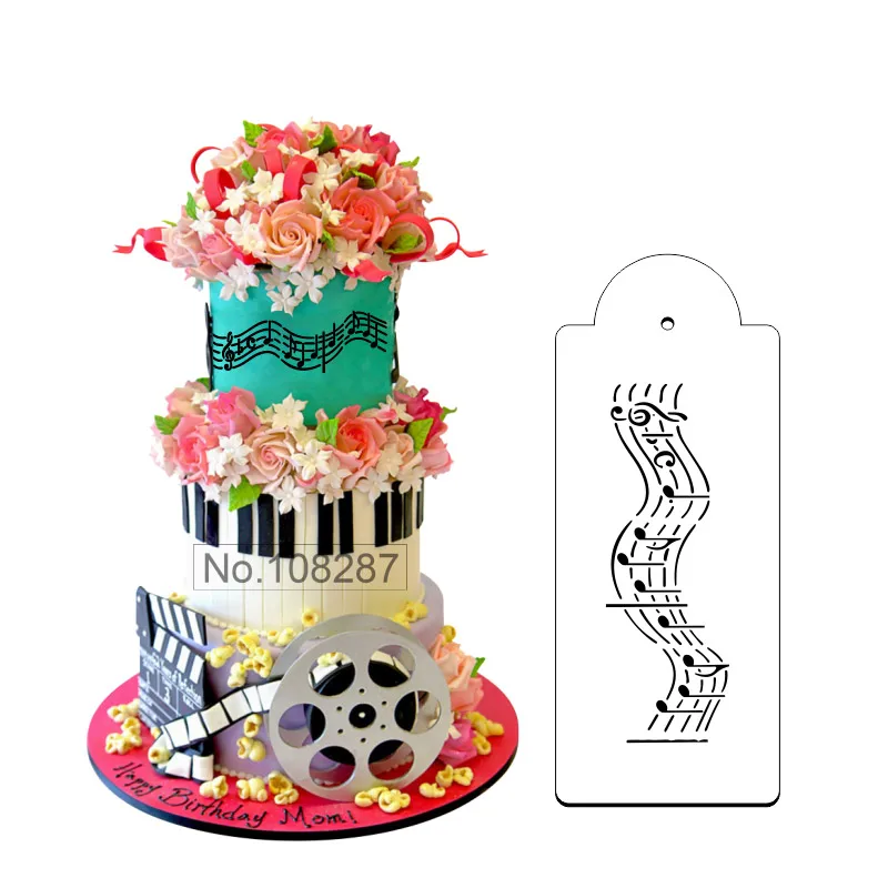 Musical Notes Border Cake Stencil For Wedding Party Dessert Decor Art Template Mold Tool For Kitchen Baking DIY ST-414
Musical Notes Border Cake Stencil For Wedding Party Dessert Decor Art Template Mold Tool For Kitchen Baking DIY ST-414