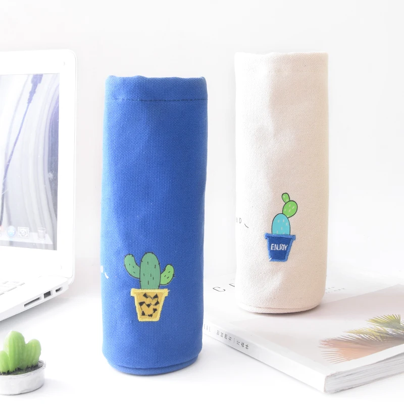 Korea creative small fresh cactus Drawstring pencil bag students large capacity cylinder pencil case
Korea creative small fresh cactus Drawstring pencil bag students large capacity cylinder pencil case