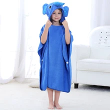 Crianças poncho toalhas animal dos desenhos animados das crianças roupão de algodão unicórnio robe bebê menina pijamas verão maiô manto garcons(China)