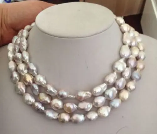 Miss charm Jew.784 baroque natural 15-16mm south seas white pearl necklace 48inch
Miss charm Jew.784 baroque natural 15-16mm south seas white pearl necklace 48inch