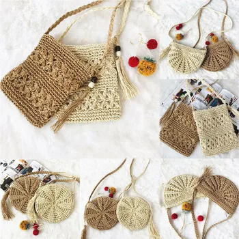 NoEnName Women Summer Straw Shoulder Bags Rattan Bag HandWoven Beach Crossbody Beach Summer Bags
NoEnName Women Summer Straw Shoulder Bags Rattan Bag HandWoven Beach Crossbody Beach Summer Bags