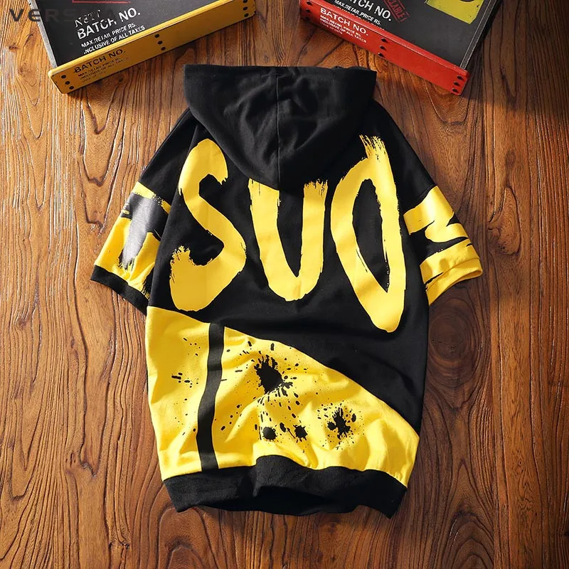 VERSMA 2018 Summer High Street Hip Hop Graffiti Printed Hooded Men Women T-shirts Korean Harajuku Oversize Couple Top Tee Shirts
VERSMA 2018 Summer High Street Hip Hop Graffiti Printed Hooded Men Women T-shirts Korean Harajuku Oversize Couple Top Tee Shirts