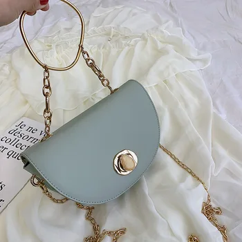 2019 Chain Shoulder Bag Candy Color Chic Crossbody Bag Women Handbag Fashion Simple Half Semicircle Messenger Bag Personality
2019 Chain Shoulder Bag Candy Color Chic Crossbody Bag Women Handbag Fashion Simple Half Semicircle Messenger Bag Personality