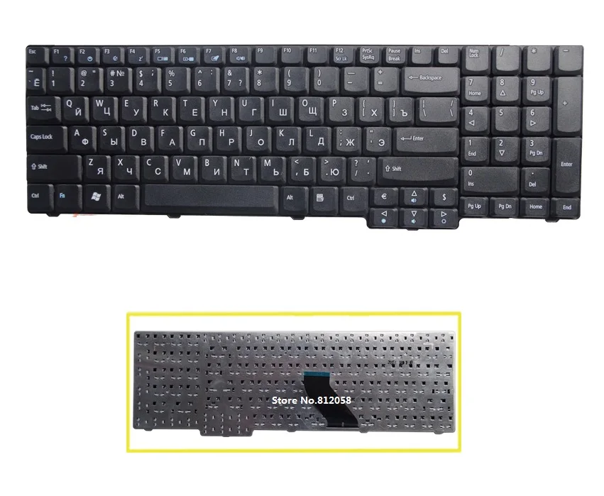 Новый RU Клавиатура для Acer Extensa 5235 5635 Г 5635Z 7220 7220Z 7230 7230E 7320 7330 7620 7620Z ноутбук Русская |