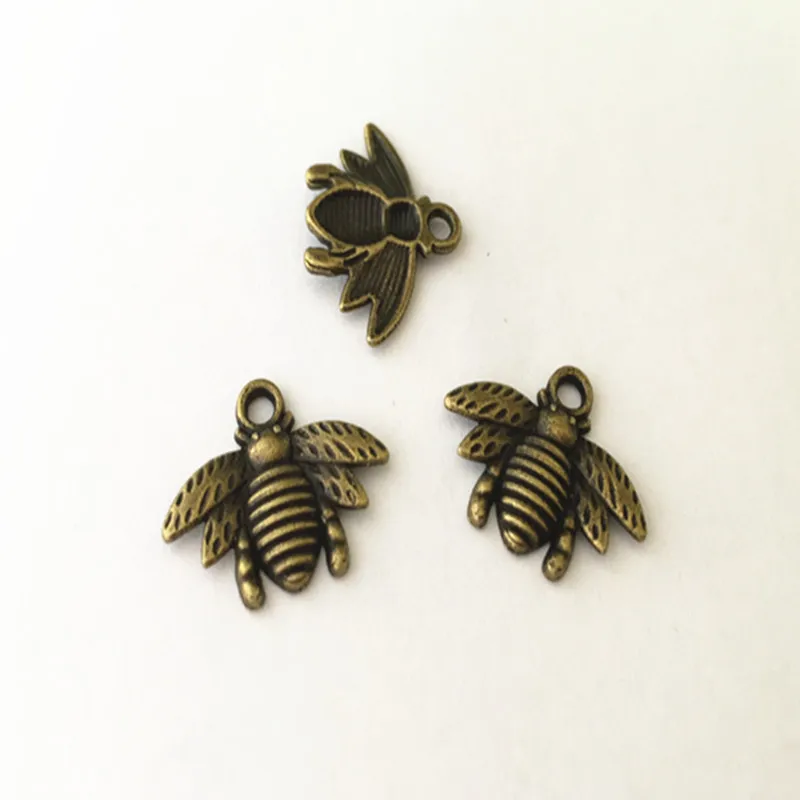 Подвеска в виде пчелы из античной бронзы ожерелье сделай сам с винтажным