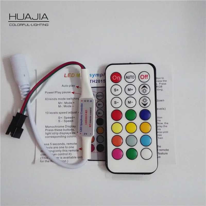 1x 21Key DC5V WS2812B WS2812 Wireless LED Controller 63 Kinds Effects Led Pixel Controller For Led Strips Led module
1x 21Key DC5V WS2812B WS2812 Wireless LED Controller 63 Kinds Effects Led Pixel Controller For Led Strips Led module