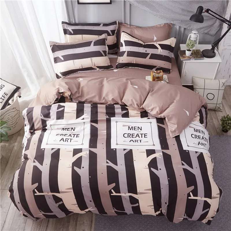 Bedding Set Brown stripes 3/4pcs Duvet Cover Set+bed Linen +Pillowcase Bed Set Kids Bedding Set
Bedding Set Brown stripes 3/4pcs Duvet Cover Set+bed Linen +Pillowcase Bed Set Kids Bedding Set