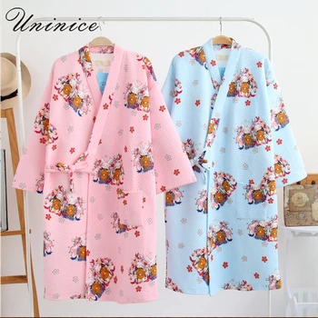 Japanese Yukata Robes Pajamas Sets Winter Warm Kimono Thickening Cotton Bathrobe Pyjamas Loose Style Sleepwear Leisure Lovers
Japanese Yukata Robes Pajamas Sets Winter Warm Kimono Thickening Cotton Bathrobe Pyjamas Loose Style Sleepwear Leisure Lovers