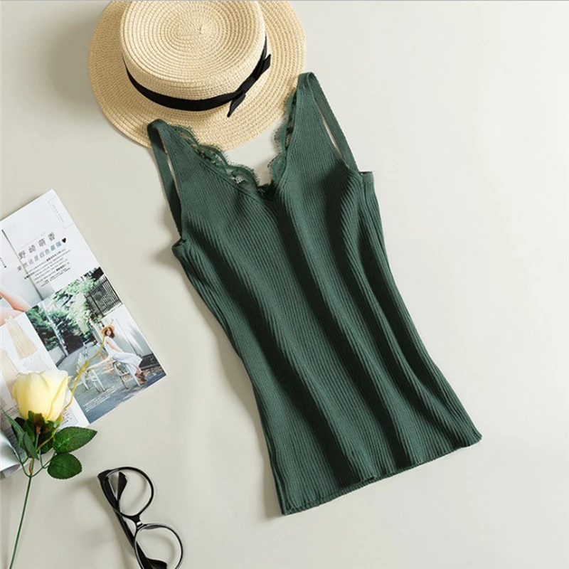 Sexy women fashion knitting Lace vest sleeveless top with V-neck blouse tops casual
Sexy women fashion knitting Lace vest sleeveless top with V-neck blouse tops casual