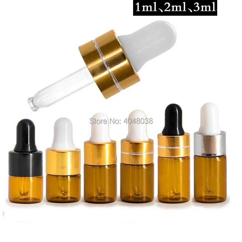 Amber Glass Essential Oil Bottle 1/2/3/5ML Dropper Vial Cosmetics Essence Serum Sample Packaging Container 50pcs/lot
Amber Glass Essential Oil Bottle 1/2/3/5ML Dropper Vial Cosmetics Essence Serum Sample Packaging Container 50pcs/lot