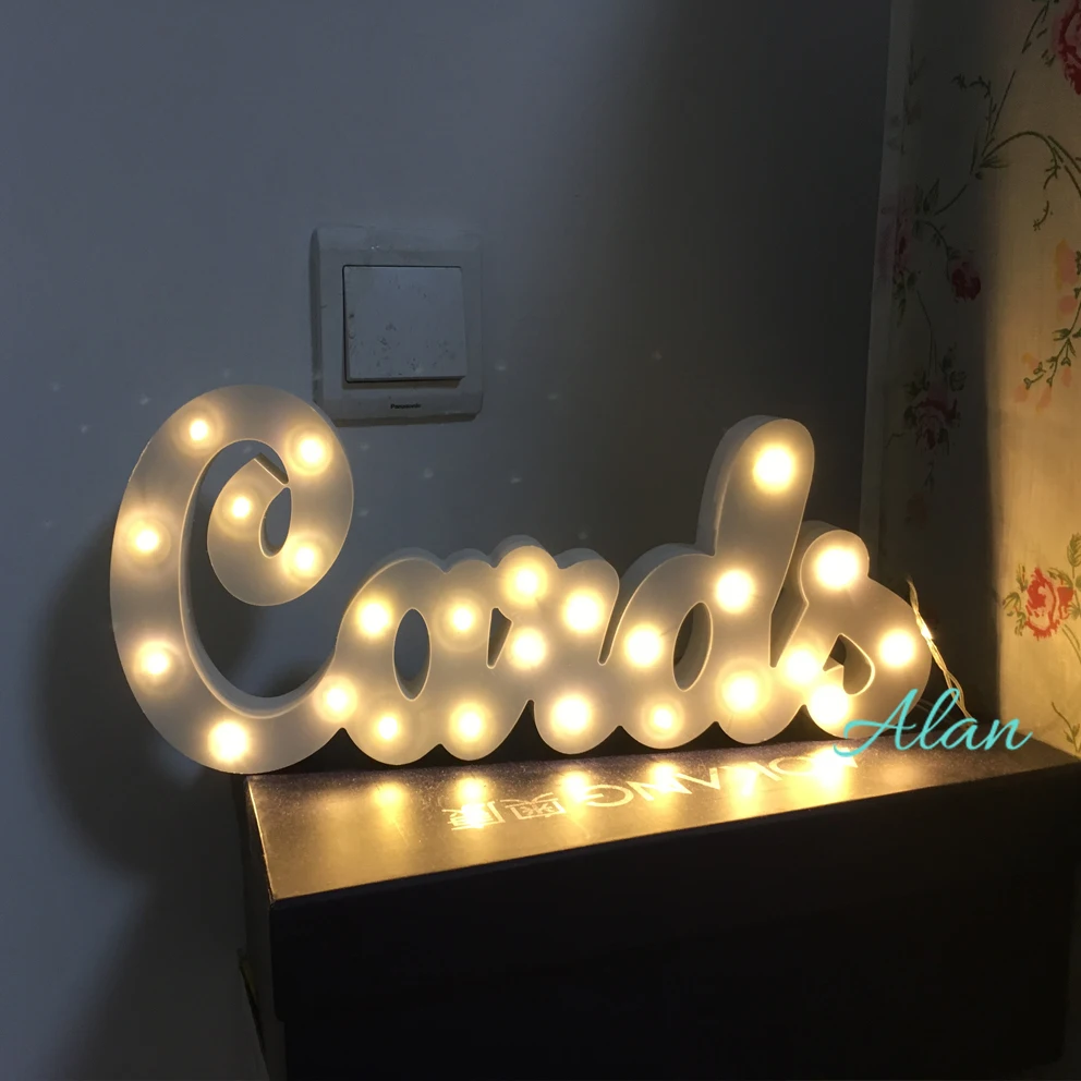 Wooden Letters Alphabet LED Lamp Sign Marquee Light Up Night LED Grow Light Wall Decoration For Bedroom Wedding Ornaments Lights
Wooden Letters Alphabet LED Lamp Sign Marquee Light Up Night LED Grow Light Wall Decoration For Bedroom Wedding Ornaments Lights