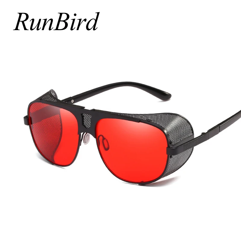 2018 Retro Steampunk Style Googles Side Mesh Sunglasses Men Brand Designer Vintage Metal Red Punk Sun Glasses for Women 1496R
2018 Retro Steampunk Style Googles Side Mesh Sunglasses Men Brand Designer Vintage Metal Red Punk Sun Glasses for Women 1496R