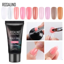 Rosalind 젤 광택 네일 확장을위한 30 ml 폴리 젤 핑거 젤 아크릴 uv 젤 매니큐어 탑베이스 코트 매니큐어(China)