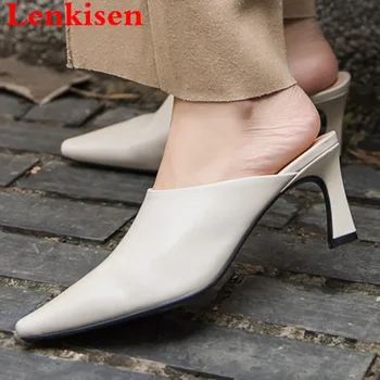 Summer concise style high heels big size square toe slip on mules European superstars queen of party natural leather pumps L90
Summer concise style high heels big size square toe slip on mules European superstars queen of party natural leather pumps L90