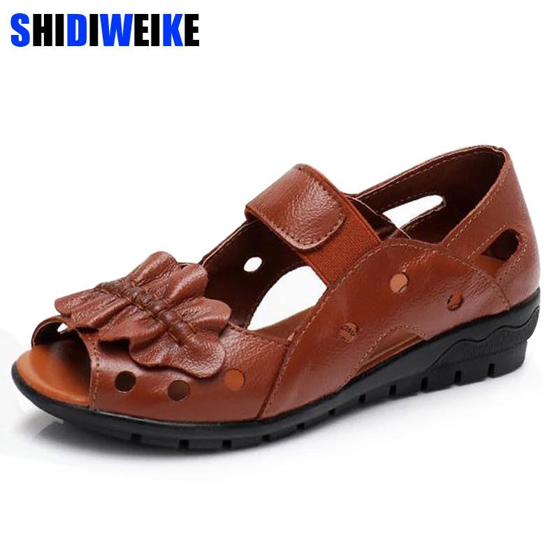 brand handmade genuine leather women sandals comfortable Wedges women summer shoes mather gladiator sandals m938
brand handmade genuine leather women sandals comfortable Wedges women summer shoes mather gladiator sandals m938