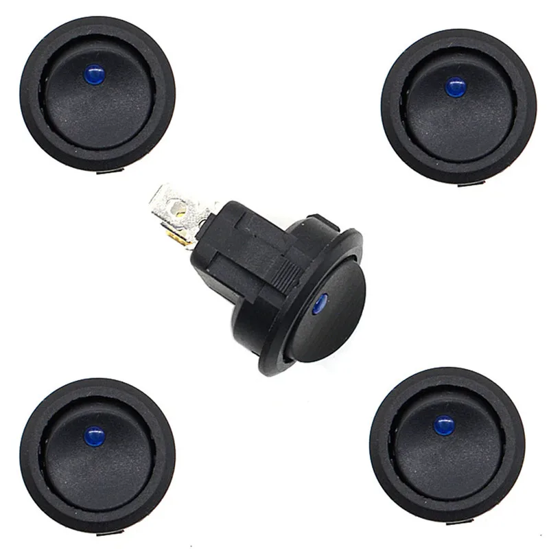 WUPP Rocker Switch 5Pcs Blue LED Round Dot Light 12V Car Boat Auto Rocker SPST Toggle Switch Sales Switch mar25
WUPP Rocker Switch 5Pcs Blue LED Round Dot Light 12V Car Boat Auto Rocker SPST Toggle Switch Sales Switch mar25