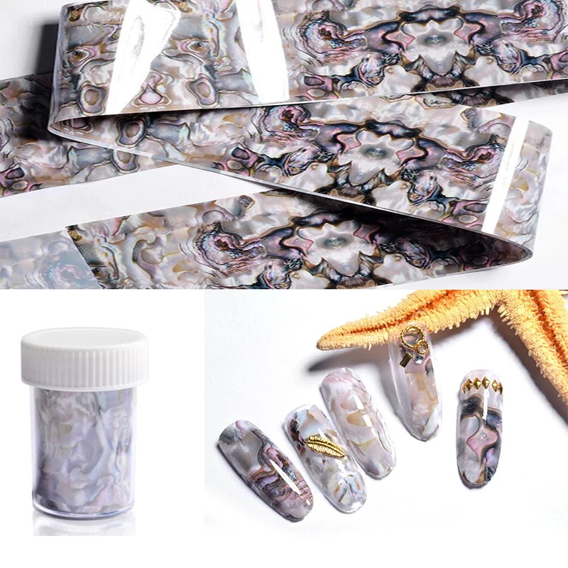 1 Roll 4*120CM 3D Ocean Style Shell Abalone Pattern Nail Foils Gradient Marble Design Foils Nail Art Thermal Transfer Foil
1 Roll 4*120CM 3D Ocean Style Shell Abalone Pattern Nail Foils Gradient Marble Design Foils Nail Art Thermal Transfer Foil