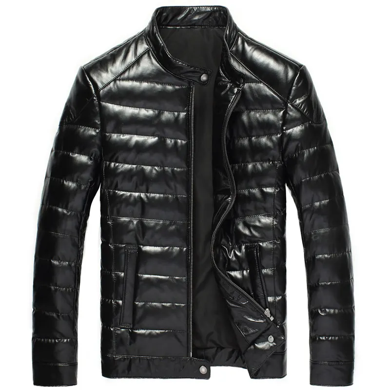 Winter Warm Men Leather Coat New Style Men Genuine Leather Down Jacket Luxury Brand Slim Fit Sheepskin Leather Coat Real Leather
Winter Warm Men Leather Coat New Style Men Genuine Leather Down Jacket Luxury Brand Slim Fit Sheepskin Leather Coat Real Leather