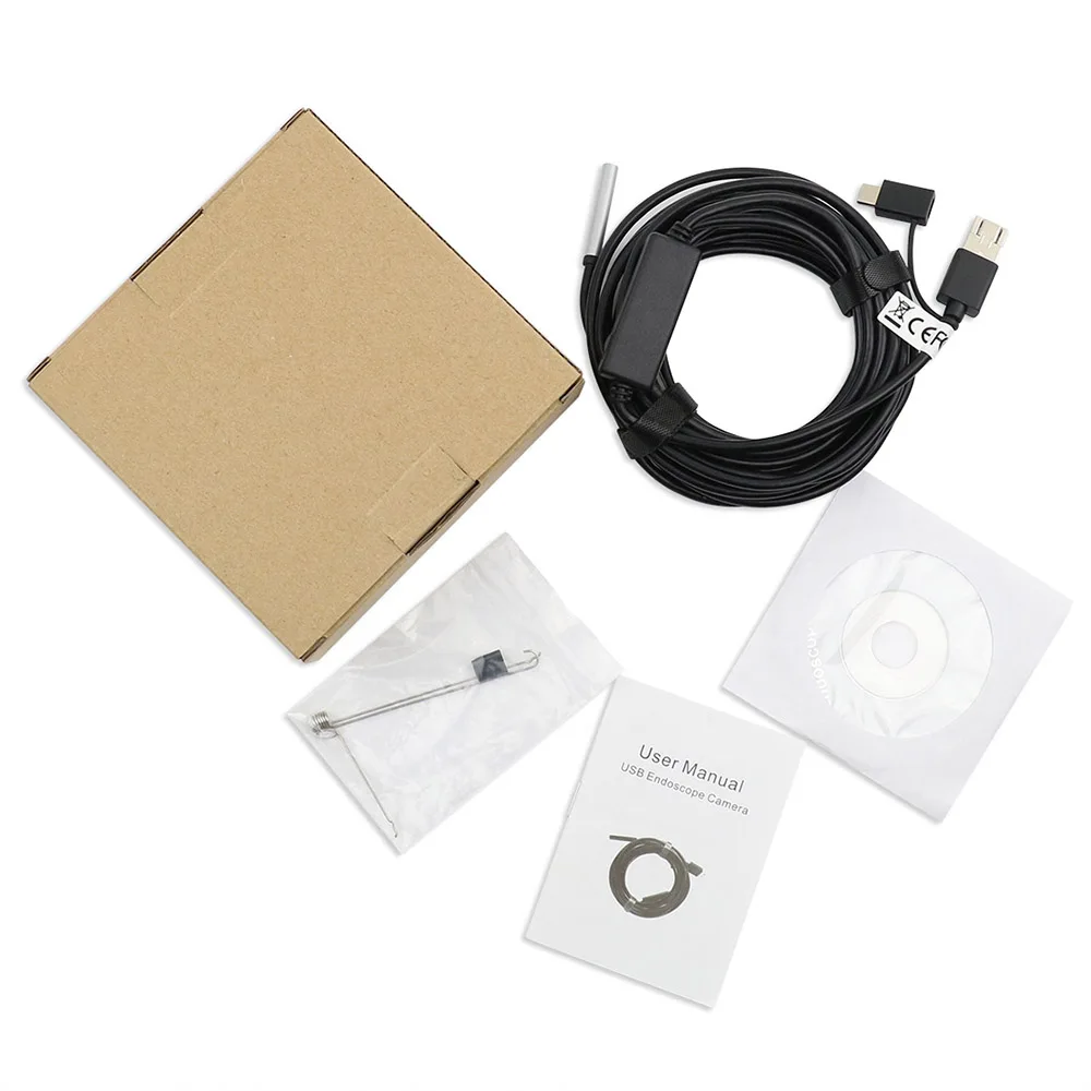 3-in-1 USB Type-C Endoscope Inspection Borescope Camera 5.5mm Built-in 6 Adjustable LED Lights with 20M Cable IP67 Waterproof
3-in-1 USB Type-C Endoscope Inspection Borescope Camera 5.5mm Built-in 6 Adjustable LED Lights with 20M Cable IP67 Waterproof