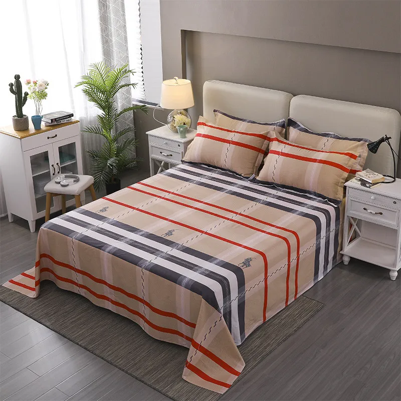 Stylish Color Stripe Pattern 3Pcs Home Textile Printing Flat Sheets Combed Cotton Bed Sheet Bedding Linen For 220x240cm Set Size
Stylish Color Stripe Pattern 3Pcs Home Textile Printing Flat Sheets Combed Cotton Bed Sheet Bedding Linen For 220x240cm Set Size