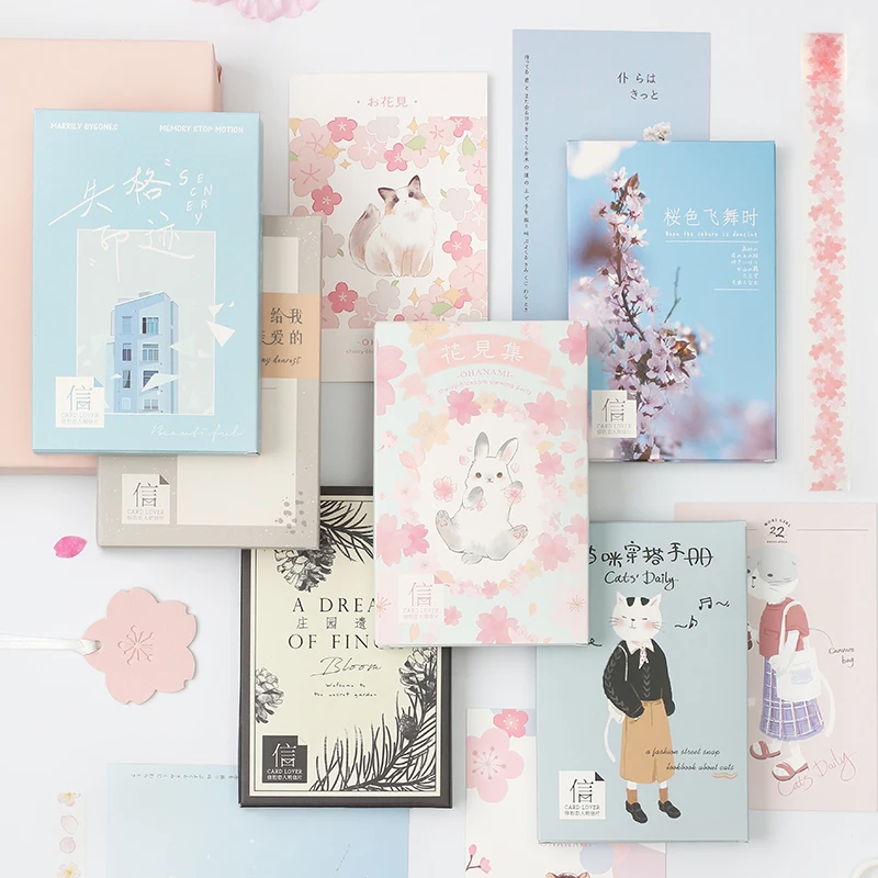 30 Sheets/Set Cute Cherry Blossom Cat Series Paper Postcard Greeting Card Birthday Bussiness Gift Card Message Card
30 Sheets/Set Cute Cherry Blossom Cat Series Paper Postcard Greeting Card Birthday Bussiness Gift Card Message Card