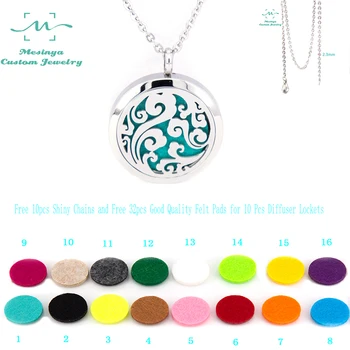 With Chain!10pcs mesinya ocean swirl (30mm) Aromatherapy/Essential Oil surgical Stainless Steel Perfume Diffuser Locket Necklace
With Chain!10pcs mesinya ocean swirl (30mm) Aromatherapy/Essential Oil surgical Stainless Steel Perfume Diffuser Locket Necklace