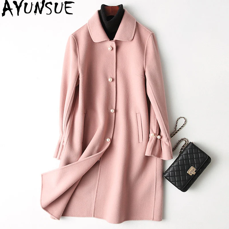 AYUNSUE Double Side Wool Coat Female Jacket 2019 Autumn Winter Jacket Women Woolen Coats and Jackets Women Korean Outwear MY3759
AYUNSUE Double Side Wool Coat Female Jacket 2019 Autumn Winter Jacket Women Woolen Coats and Jackets Women Korean Outwear MY3759