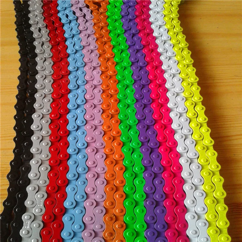 Fixed Gear Track Bike Bicycle Chain Single Speed Steel Chain Magic Button Chain Colorful 96 Links 1Pc Bike Chain
Fixed Gear Track Bike Bicycle Chain Single Speed Steel Chain Magic Button Chain Colorful 96 Links 1Pc Bike Chain