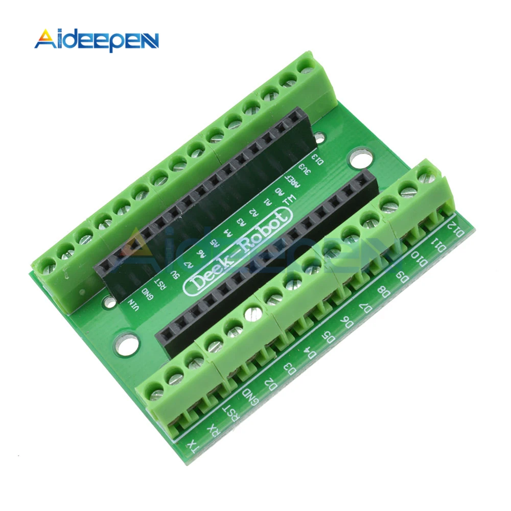 NANO V3.0 3.0 Controller Terminal Adapter Expansion Board For Arduino AVR ATMEGA328P NANO IO Shield Simple Extension Plate
NANO V3.0 3.0 Controller Terminal Adapter Expansion Board For Arduino AVR ATMEGA328P NANO IO Shield Simple Extension Plate