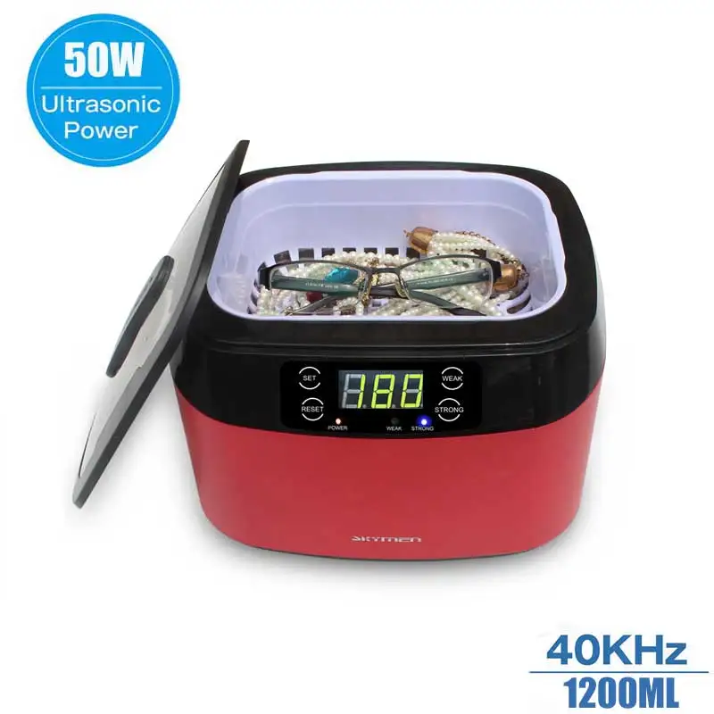 1.2L 110-220V Ultrasonic Cleaner Household Digital Ultrasonic Cleaning Machine Glasses False Teeth Jewelry Watch Sterilize
1.2L 110-220V Ultrasonic Cleaner Household Digital Ultrasonic Cleaning Machine Glasses False Teeth Jewelry Watch Sterilize