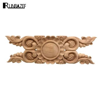 RUNBAZEF Household decoration cabinet wood carved furniture coaming applique The white embryo is embossed with flowers figurine
RUNBAZEF Household decoration cabinet wood carved furniture coaming applique The white embryo is embossed with flowers figurine