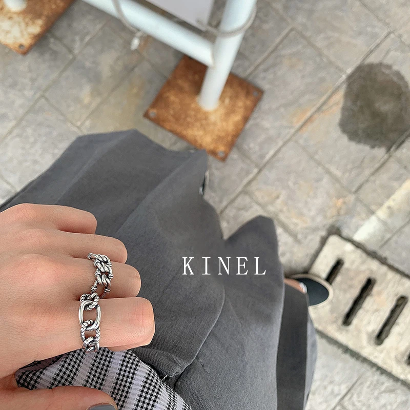 Kinel S925 Sterling Silver lock Ring Personality Multi-layer Cross Vintage Jewelry Simple Open Ring Best Gift
Kinel S925 Sterling Silver lock Ring Personality Multi-layer Cross Vintage Jewelry Simple Open Ring Best Gift