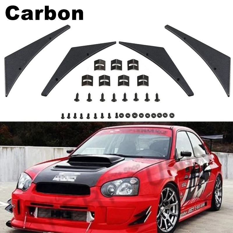4pcs/set Car Modified Parts Universal Splitter Front Bumper Diffuser Accessories Car Decoration Exterior Body Kit
4pcs/set Car Modified Parts Universal Splitter Front Bumper Diffuser Accessories Car Decoration Exterior Body Kit