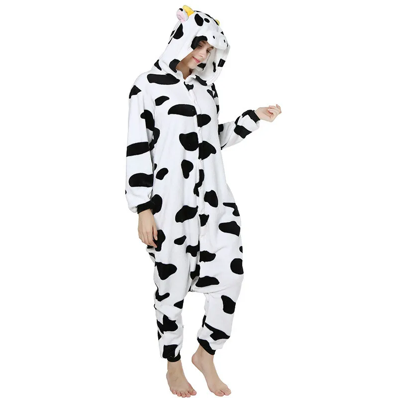 Flannel Tracksuit Cow Cartoon Animal One-piece Pajamas Male and Female Big Cow Onesies
Flannel Tracksuit Cow Cartoon Animal One-piece Pajamas Male and Female Big Cow Onesies