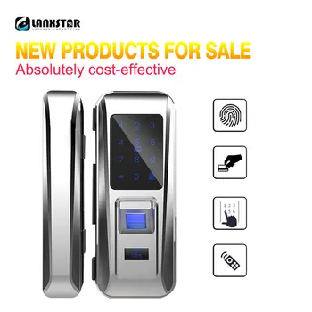 LANXSTAR Glass Door Lock Office Keyless Smart Fingerprint Lock Touch Keypad Smart Card Remote Control Intelligent Door Lock
LANXSTAR Glass Door Lock Office Keyless Smart Fingerprint Lock Touch Keypad Smart Card Remote Control Intelligent Door Lock