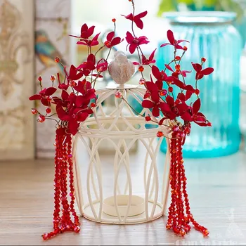 red flower beads tassle bride headdress barrette hair decoration brides handmade wedding hair jewelry wholesale
red flower beads tassle bride headdress barrette hair decoration brides handmade wedding hair jewelry wholesale