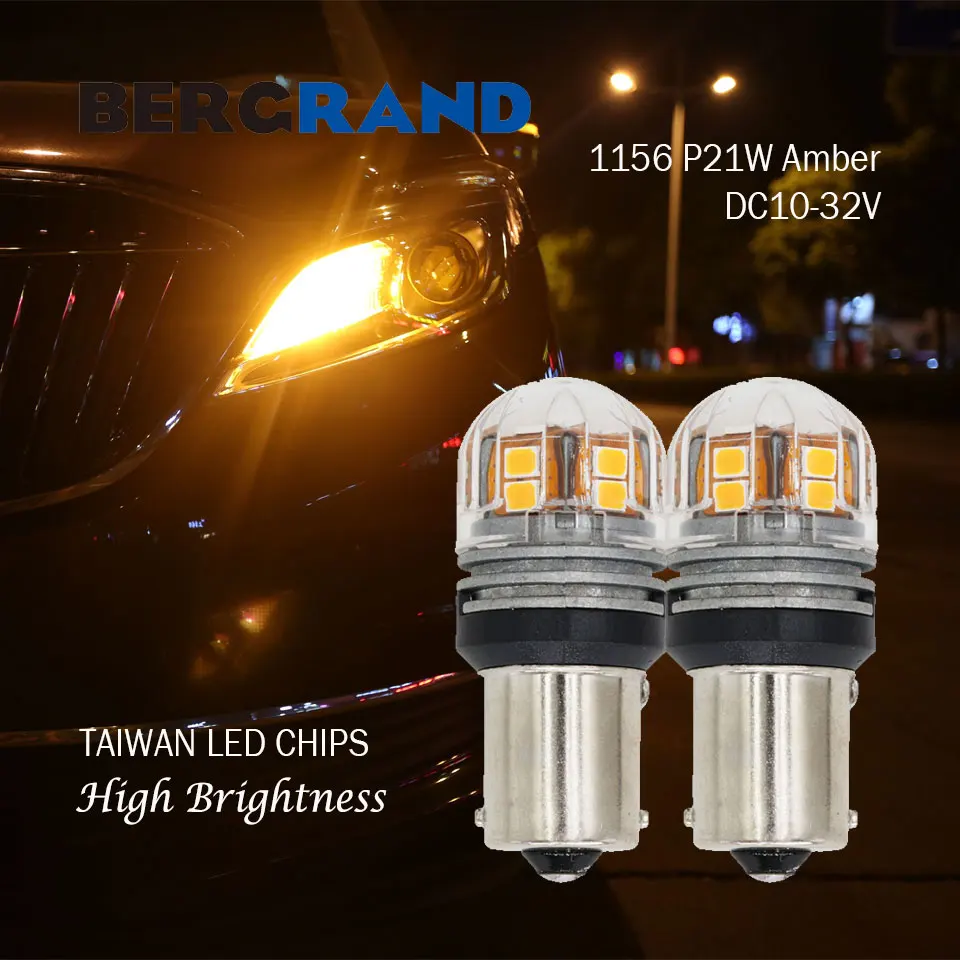2PCS 1156 BA15s P21W LED Bulb R5W R10W DC12V/24V Amber 15SMD 2835 Taiwan LED Chip Car Turn Signal Side Lights Indicate Lamp Auto
2PCS 1156 BA15s P21W LED Bulb R5W R10W DC12V/24V Amber 15SMD 2835 Taiwan LED Chip Car Turn Signal Side Lights Indicate Lamp Auto