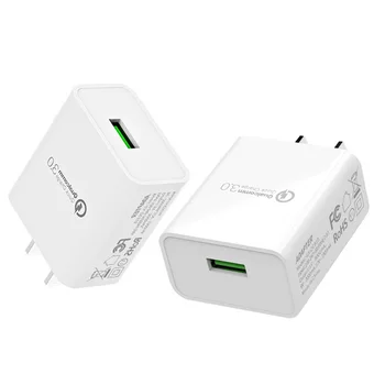 US Adapter USB Charger Mobile Phone Chargers USA Electrical Socket For Electronic Equipment in United States QC3.0 Fast Charging