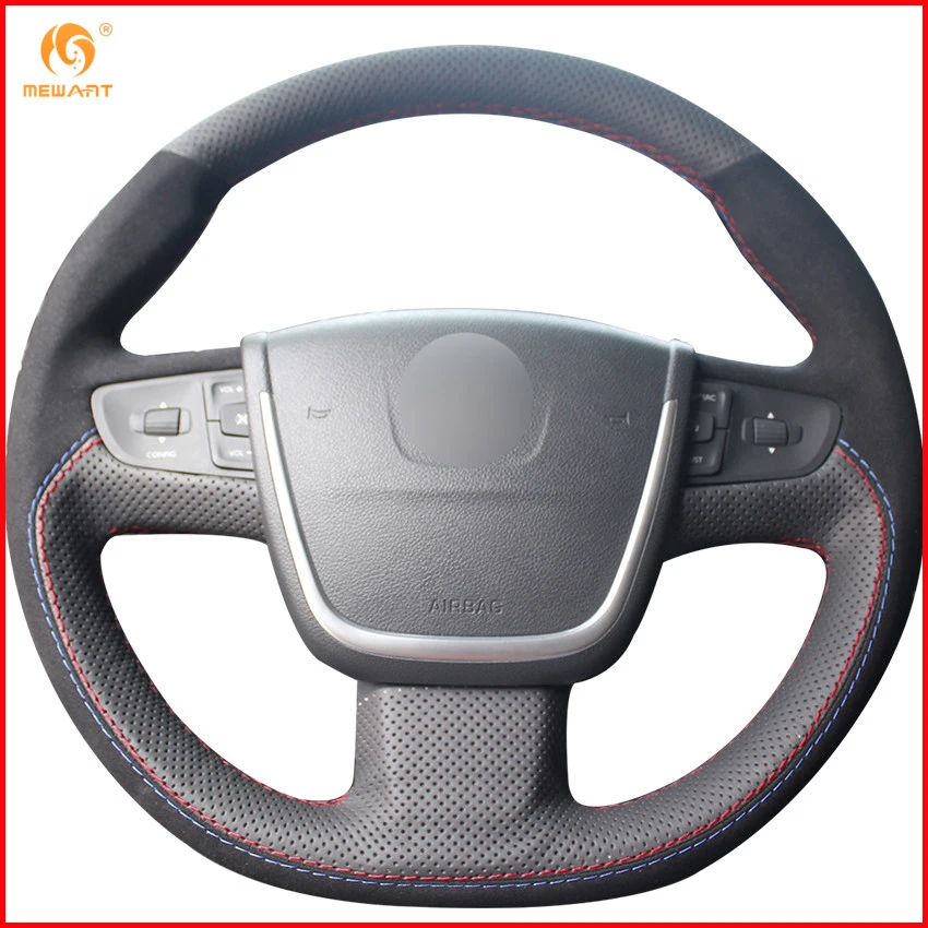 MEWANT Black Genuine Leather Black Suede Car Steering Wheel Cover for Peugeot 508 Interior Accessories Parts
MEWANT Black Genuine Leather Black Suede Car Steering Wheel Cover for Peugeot 508 Interior Accessories Parts