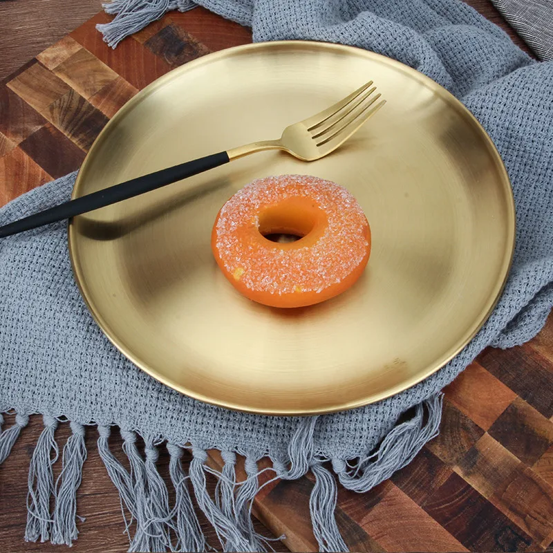 Gold golden silver Korean 304 stainless steel Round steak sushi wedding Dessert plate tray finish mirror tray BBQ tableware Dish
Gold golden silver Korean 304 stainless steel Round steak sushi wedding Dessert plate tray finish mirror tray BBQ tableware Dish