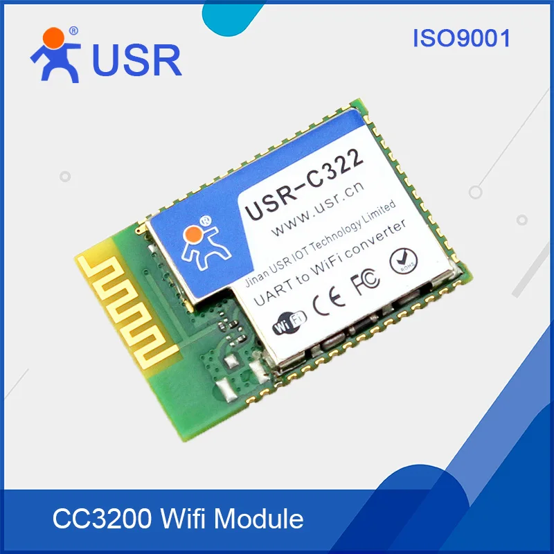 USR-C322a CC3200 SMT Тип UART двойной ttl к модули Wi-Fi с внутренней антенной (10 шт./pk) |