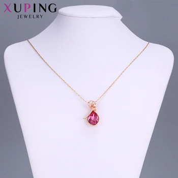 Xuping Fashion Jewelry Flower Shape Water Drop Pendant Crystals from Swarovski European Style Exquisite Women Gift S1173.4-33252 
Xuping Fashion Jewelry Flower Shape Water Drop Pendant Crystals from Swarovski European Style Exquisite Women Gift S1173.4-33252