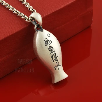 AV Can select Can be whistled pendant sterling silver lotus cute little fish necklace child birthday gift
AV Can select Can be whistled pendant sterling silver lotus cute little fish necklace child birthday gift