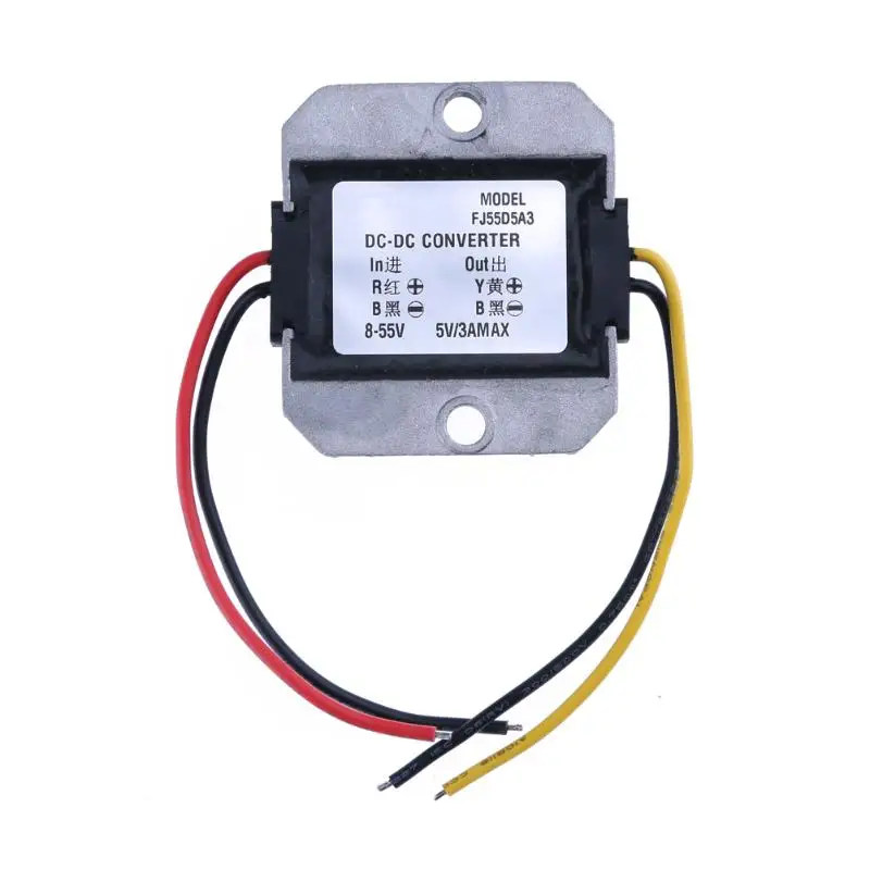 DC-DC 8-55V To 5V 3A Buck Converter Voltage Regulator Step Down Power Supply Module Car/Vehicle Non-isolated Power Converter
DC-DC 8-55V To 5V 3A Buck Converter Voltage Regulator Step Down Power Supply Module Car/Vehicle Non-isolated Power Converter