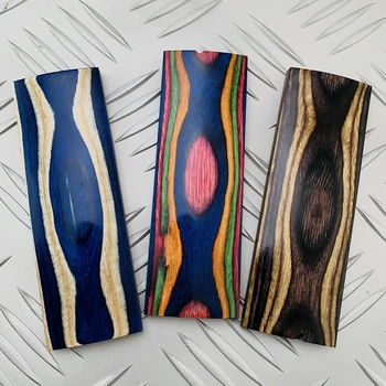 2pc Compression laminate color wood board Knife handle plate Tool Material handle patch